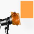 9 Piece Color Correction Colored Overlays Film Lighting Gel Filter for Film,Video,Photo,Stage (Orange). 