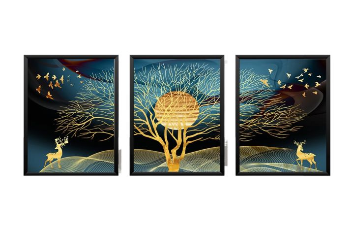 3 Pieces wall art wall decoration frame photo frames for wall picture frames wall decoration for room decoration items home decor items