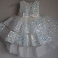 Bee Cute Baby Girl fancy White frock. 