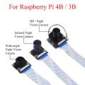 Raspberry Pi 4B Camera Module Night Vision 5MP Webcam With Infrared IR Sensor LED Light For Raspberry Pi 4B/3B+/3B. 