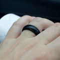 SC Wholesale Men Outdoor Sport Rings Step Edge Design Breathable Rubber Ring 2023 Classic 8mm Arc Silicone Wedding Rings for Men. 