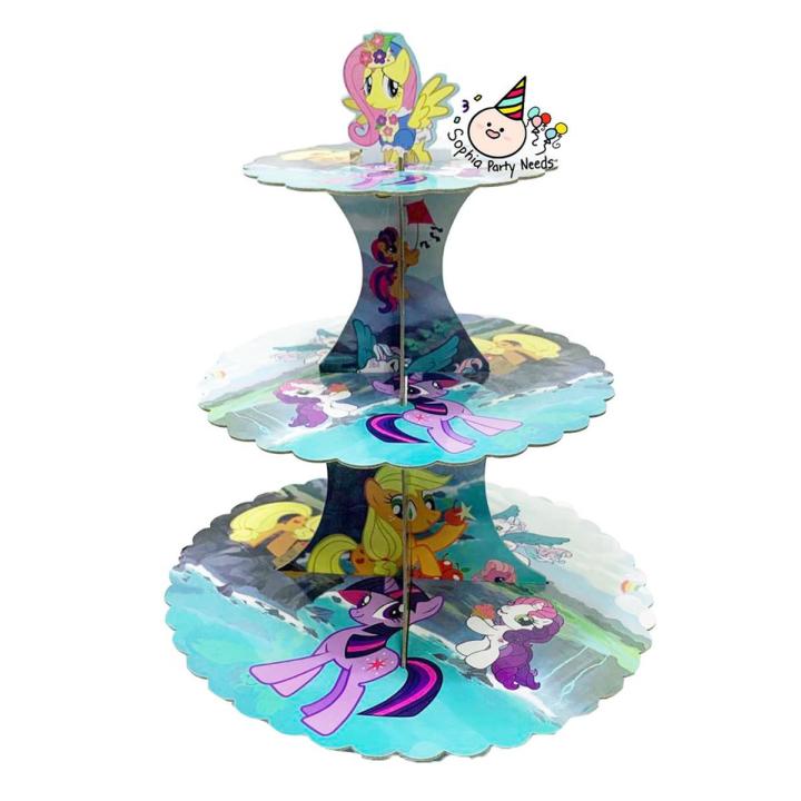 MY LITTLE PONY THEME CUPCAKE STAND 3 TIERS CUPCAKE STAND