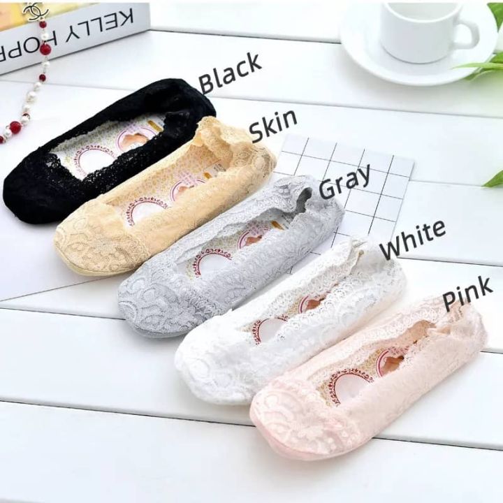 5pair/lotwomen's%20Socks%20Invisible%20boat%20,mesh%20lace%20thin%20short%20socks%20-%20Image%203