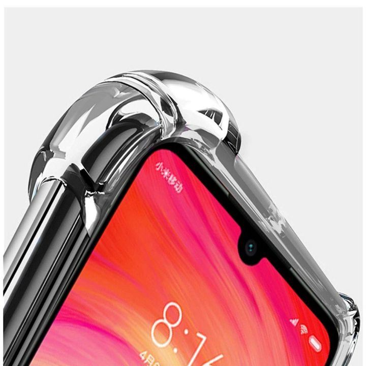Oppo F9 Pro Anti-Shock Drop Resistance Transparent TPU Case Silicone Back Cover