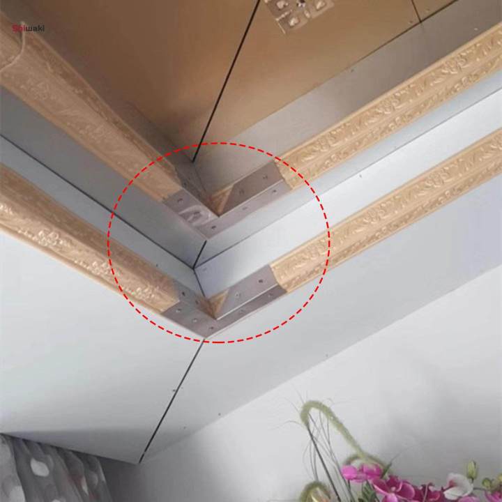 2%20Pieces%20corner%20Brackets%20Parts%20Anti%20Cracking%20Replaces%20Decorative%20Joint%20Fasteners%20Angles%20Fixing%20Support%20hardware%20for%20Ceiling%20Cupboard%20-%20Image%204