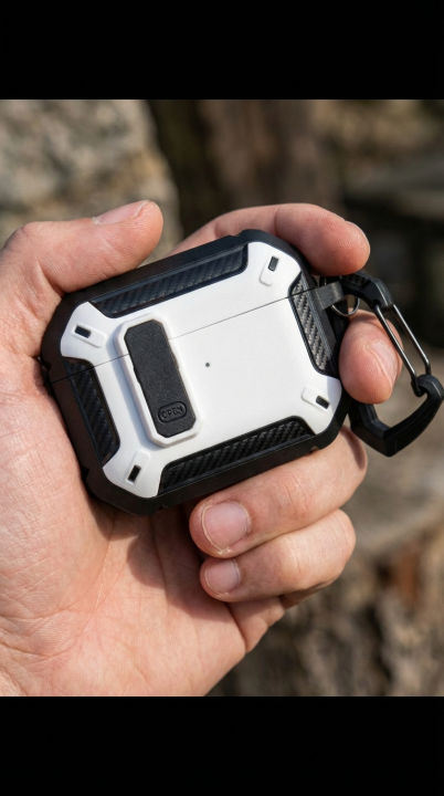 AirPod%20Pro%20Second%20Gen%20Armour%20Case%20High%20Grade%20Rugged%20Carbon%20Fiber%20Shell%20with%20Lock%20Clasp%20&%20Carabiner%20%7C%20Black%20/%20White%20/%20Red%20-%20Image%204
