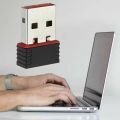 Male Mini USB WiFi Adapter Wireless Dongle 150Mbps   802.11 BGN LAN Network  For Windows Linux. 