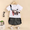 New 1-6Year Kid Baby Boy ummer Clothe et hort leeve T-hirt Top + hort ummer port Caual 2PC Outfit. 
