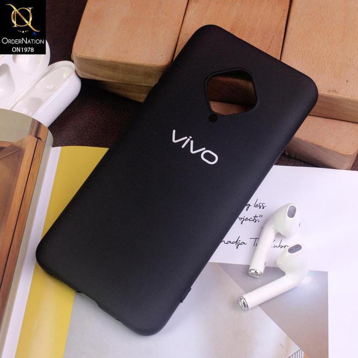 Vivo S1 Pro Cover - Black - New Arrival Soft Silica Gel Silicon Case - V2