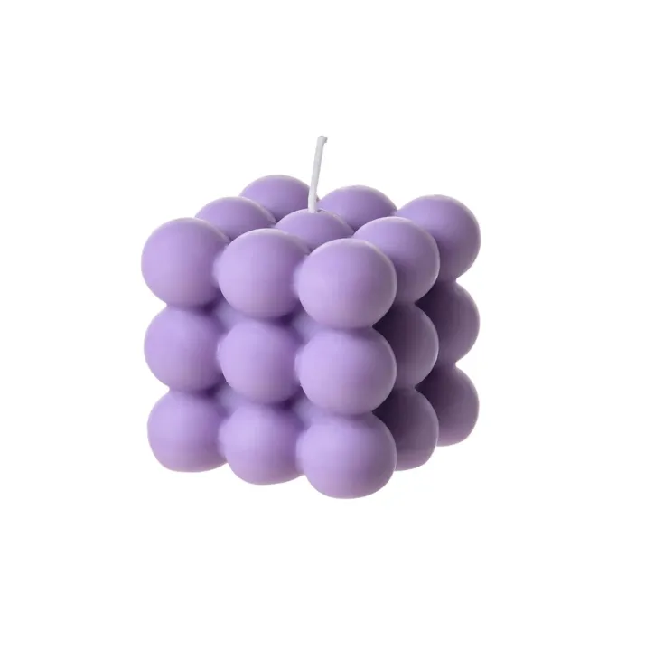 Scented Cube Bubble Candle 6x6cm for custom gift box in Karachi