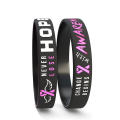 Awareness Pink Ribbon Wristbands Supportive Decorative Pink  Cancer Awareness Wristbands Ribbon Silicone Pink Ribbon Bracelet for  Events  Cancer Survivors Health Awareness Campaigns Charity Walks Or. 