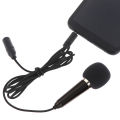 Mini Microphone 3.5mm Portable Karaoke Mic All-in-one Earphone Stereo Wired Headphone In-Ear Headset Singing Artifact. 