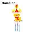 Pleasant Sound Wind Chime Festive Diy Christmas Wind Chime with Snowman Deer Santa Claus Ornaments Non-woven Bell for Holiday Decor. 