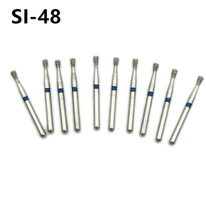 【Aesth Diary Store】Dental Diamantboor Boor Polijsten Smoothing Enkele Omgekeerde Type Tandarts Gereedschap SI-48
