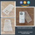 Tecno Camon 30 (4G/5G) Case, Soft TPU Ultra-Clear with Dust Plugs (NO Corner Bumpers) Back Cover for Camon30, tecnocamon30. 