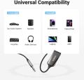 UGREEN Aux to Bluetooth 5.3 Adapter 3.5mm Bluetooth Receiver for Car USB 2.0 to 3.5mm Jack Kit with Built-in Microphone Aux Input for Hands-Free Calls. 
