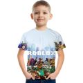 ROBLOX （3-13 Years Old） Kids Fashion T-Shirt Boys Daily Short Sleeve Shirts Baby Casual Tops Games Adventure Summer Clothes. 