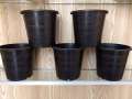 Black pots (Gamla) Round Black Plastic Pots for Plants and Seedling ( Brandz1 ). 