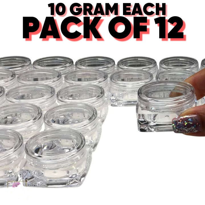 Calligraphy Ink Pots Empty 12 Pcs ( 10ml) Empty Plastic Containers ...