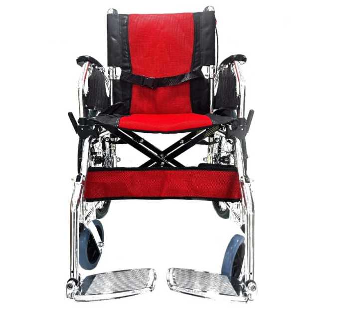 Lightweight Folding Wheelchair – Compact & Comfortable, Easy to Carry and Fits in Car  "Lightweight Portable Travelling Wheelchair with Big Wheels – Easy Transport for Seniors and Patients"