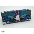 QTriangle Portable Folding Glasses Case Hard Cartoon Animal Print Pattern Glasses Storage Box Magnetic Leather Case For Eyeglass. 