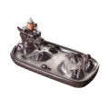 Ceramic Backflow Dragon Incense Burner Cones Stick Holder Censer Home Ornament. 