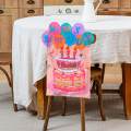Classroom Chair Birthday Chair Cover Removable for hotel Home 25x16inch. 