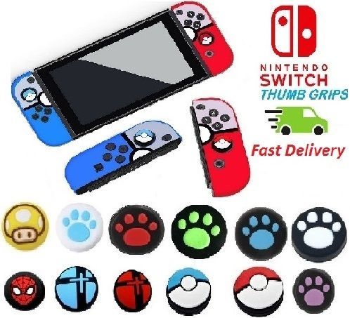 PACK OF 2PCS THUMB GRIPS JOYSTICK CAPS FOR NINTENDO SWITCH LITE JOY CON GAMING CONTROLLER