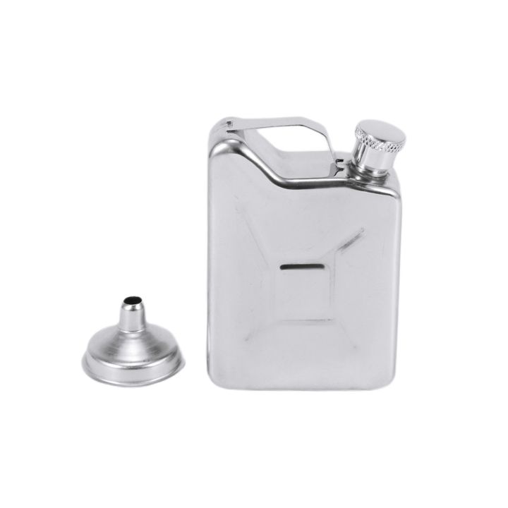 Mini Stainless Steel 5oz Hip Flask Liquor Alcohol Fuel Gas Gasoline Can