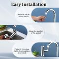 Multifunctional Kitchen Sink Waterfall Faucet 4 in 1 - 360° Rotating Waterfall Bubbler with 4 Modes, Anti-Splash, Pressurized, Universal Faucet Extension for Vegetable Washing. 