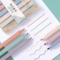 【NEW】 6 Pcs/Set Highlighter Light Color Kawaii Markers DIY Album Diary Gel Pens Student Stationery Art School & Office Supplies Child. 