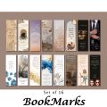 Bookmarks | Set of 16 | Inspired by Namal, JKP Jannat Kay Patty, Peer e kamil, Amr Bail, Ishq Aatish,  | Bookmarks for Urdu Novels and English Books | Gift Idea | Trendy and Unique Bookmarks. 