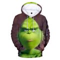 Green Haired Grinch Anime Hoodie Hoodies Men Sweatshirt Lounge Wear Fashion Grinch Hooded 3D Streetwear Men Clothing XXS-4XL. 