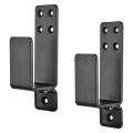 Door Barricade Brackets,2 Pack Drop Open Bar Holder for Home Security. 