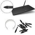 Poppies Muoe Passive Graphic Drawing Pad Pen Nibs for XP-Pen H640P VEIKK A30 A50 Tablet Digital Pen Tips , 10-Pack Black. 