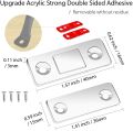 Magnetic Door Catch - Ultra Thin Cabinet Door Magnetic Catch for Drawer Magnets Adhesive Cabinet Latch Magnetic Closures. 