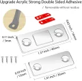 Magnetic Door Catch - Ultra Thin Cabinet Door Magnetic Catch for Drawer Magnets Adhesive Cabinet Latch Magnetic Closures. 