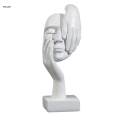 Creative Thinker Statue, Figurines Resin Ornament, Decoration Abstract Face Sculpture for Desktop Office Home Bookshelf Wedding Gift. 