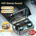 M10 TWS Airpods with Super Sound & High Quality Touch Sensors True Stereo Headphones with Built in Mic 10m Transmission Bluetooth Wireless Earbuds , Charging Case Sport Headset for all Bluetooth Smart devices. 