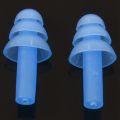 TWEXQNY 2 Pair Swimming Dive Flexible Silicone Ear Plugs Earplug Blue. 