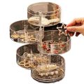 Acrylic Rotating Jewellery Organizer with Lid Transparent | SJR Collections. 