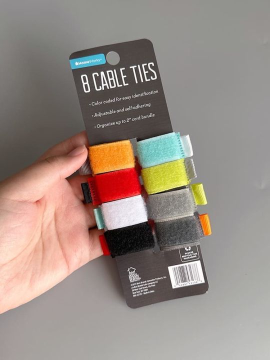 8%20Pieces%20Velcro%20Cable%20Tie%20Organizer%20Set%20-%20Nylon%20Releasable%20Cable%20Ties%20-%20Self%20Adhesive%20Fastener%20Tape%20-%20%20Nylon%20Cable%20Tie%20Zip%20Tie%20-%20Velcro%20Tape%20Cable%20Organizer%20Holder%20-%20Wire%20Holder%20-%20Image%203