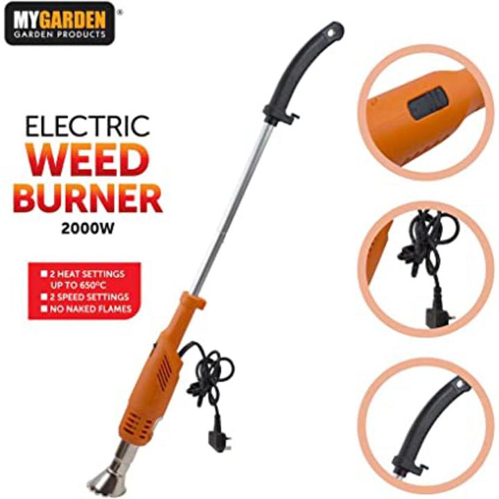 My Garden Electric We,ed Killer Burner - Eco Friendly Wee,ding Tool - Electric Wee-d Burner with 4 Attachments