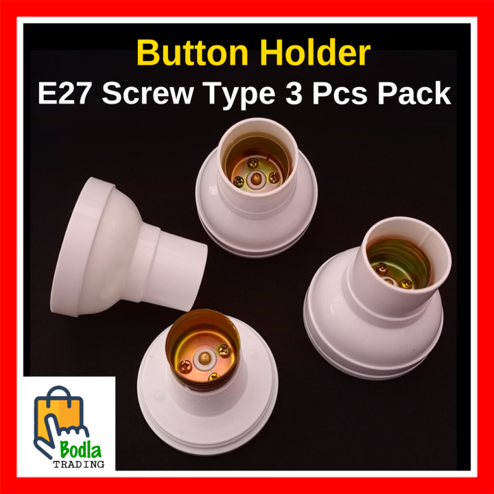 3%20Pcs%20Bulb%20Holder,%20Button%20Holder%20For%20LED%20Bulbs%20E27%20Screw%20Type,%20220V%20AC%20&%2012V%20DC%20-%20Image%202