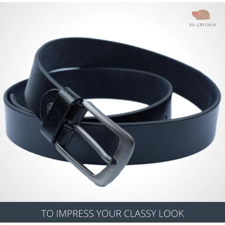 Men's 100% Italian Cow Leather Belt Men With Anti-Scratch Buckle, Brown Black and Chocolate color