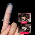 Hot Selling Soft Pet Finger Toothbrush Teddy Dog Brush Bad Breath Tartar Teeth Care Dog Cat Cleaning Supplies Soft Tooth Brush With Box - 1PC. 