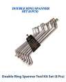 Double Ring Spanner Tool Kit Set (8 Pcs). 