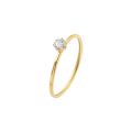 Douyin a small diamond ring tail ring European and American ins style stainless steel titanium steel 18k gold simple A160. 