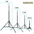 45cm 1.1m 1.6m 2m Photography  Light Stand For Photo Studio Relfector Softbox Background Video Lighting Studio Kits. 