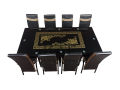 Dining Table Golden Black Versace Design 36*72 – 8 Person. 